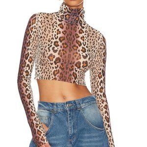 AFRM Micaela Top in Leopard